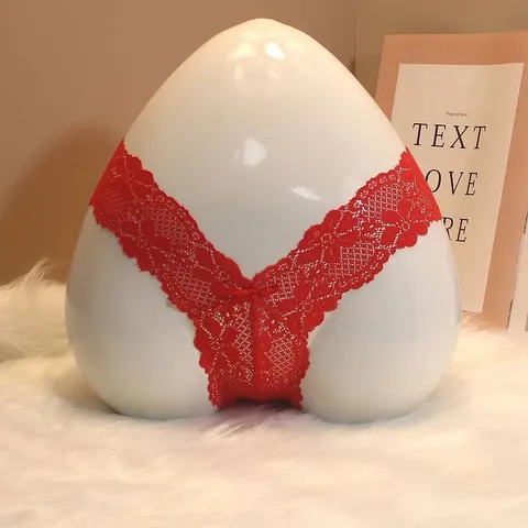 Quần Lót Ren Lọt Khe Siêu Mỏng Sexy Sịp Nữ Chữ Y Họa Tiết Hoa - T302 Đỏ