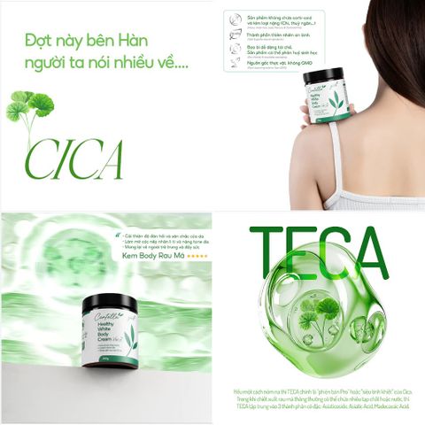 Kem Dưỡng Trắng Da Body Cho Bà Bầu - Kem Rau Má GUO 250g - Dưỡng Ẩm, Làm Sáng Da Cho Mẹ Bầu