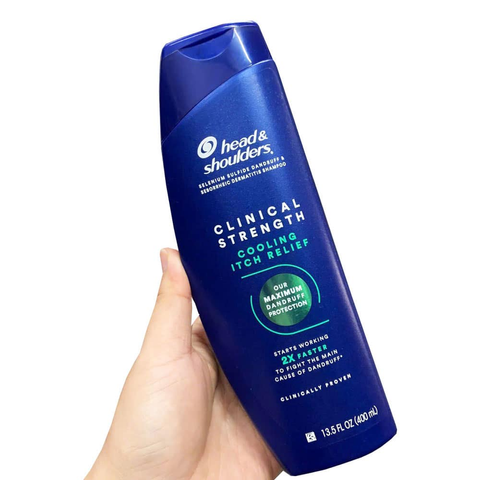 Dầu gội sạch gàu Head & Shoulders Clinical Strength Cooling Itch Relief 400ml của Mỹ ( giảm ngứa )