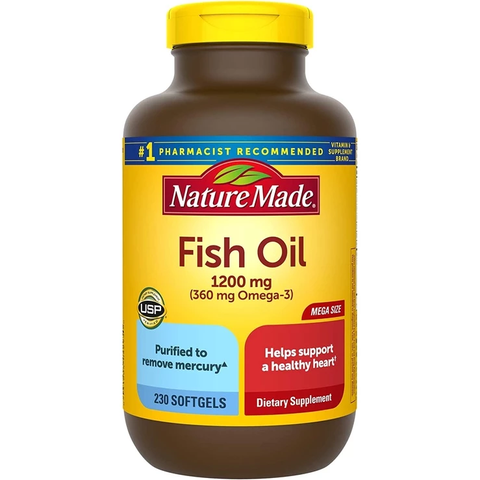 Dầu cá Omega 3 Nature Made Fish Oil 1200mg 320V