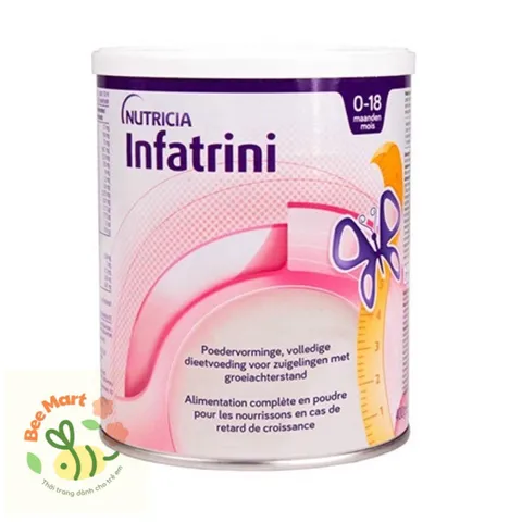 Sữa bột cao năng lượng Infatrini Đức 400gr hỗ trợ trẻ tăng cân từ 0-18 tháng tuổi