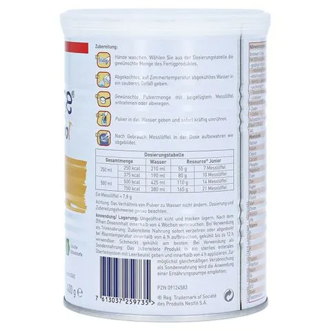 Sữa béo Resource Junior Đức 400g – Hỗ trợ tăng cân & tiêu hóa tốt cho bé từ 1-10 tuổi