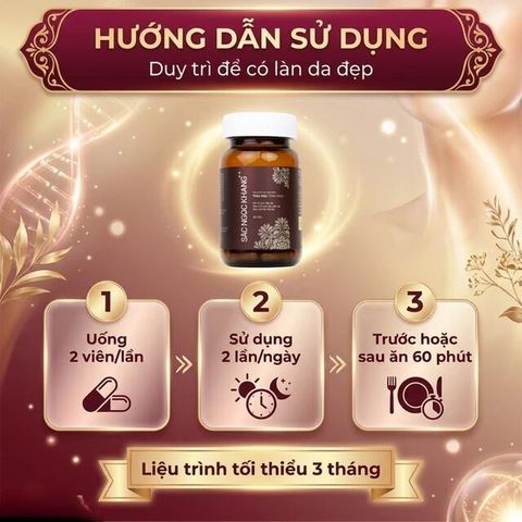 Viên uống hỗ trợ làm đẹp da, hạn chế sạm da, nám da, tăng cường nội tiết tố nữ Sắc Ngọc Khang++ (60 viên)