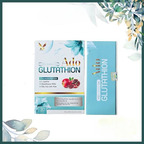 [30 viên] Viên Sáng Da Ado GLUTATHION - Hỗ trợ sáng da, giảm nám