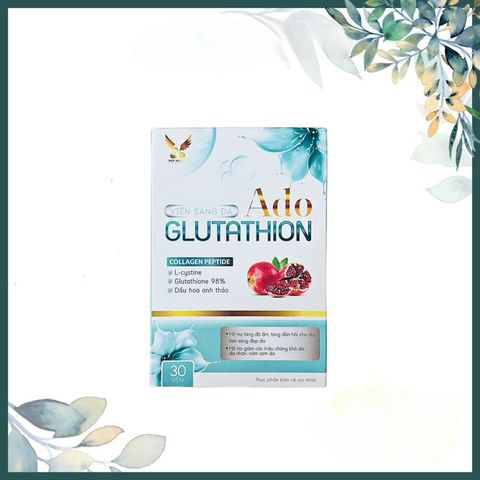 [30 viên] Viên Sáng Da Ado GLUTATHION - Hỗ trợ sáng da, giảm nám