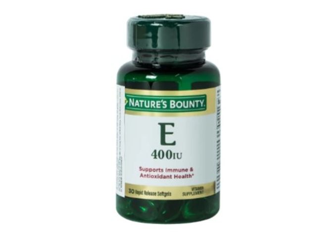 [Nhập khẩu] Viên uống bổ sung Vitamin E làm chậm quá trình lão hóa da Vitamin E 400IU Nature's Bounty (30 viên)