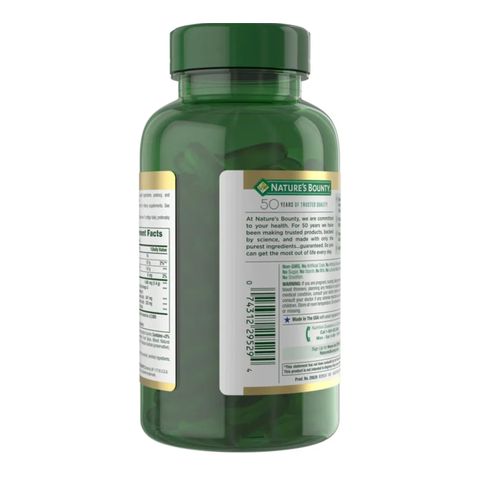 Fish Oil Nature's Bounty - Hỗ trợ phòng ngừa tai biến, đột quỵ, tim mạch, xương khớp, bổ mắt, 130 viên sản xuất Mỹ
