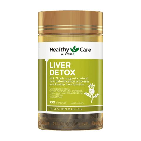 Healthy Care Liver Detox - Hỗ trợ giải độc gan, duy trì chức năng gan, giúp hệ tiêu hóa khỏe mạnh, 100 viên sản xuất Úc