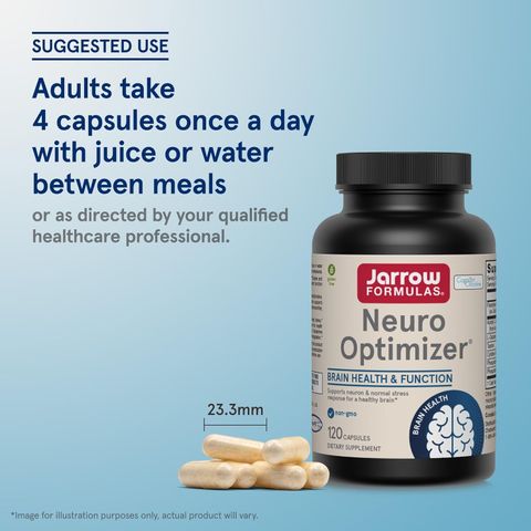 Neuro Optimizer Jarrow - Bổ não tăng cường trí nhớ, giúp hồi phục di chứng tai biến mạch máu não, 120 viên sản xuất Mỹ