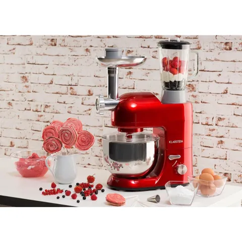 Máy Trộn Bột Đa Năng Klarstein Lucia Rossa 1300W (Hàng Đức)