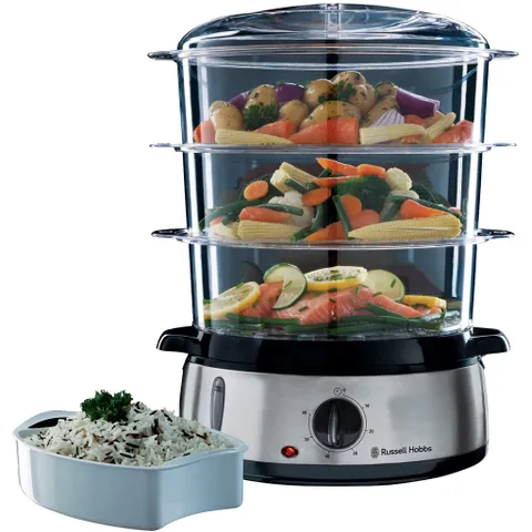 [NHẬP ĐỨC] NỒI HẤP 3 TẦNG RUSSELL HOBBS ,BẢO HÀNH 12 THÁNG