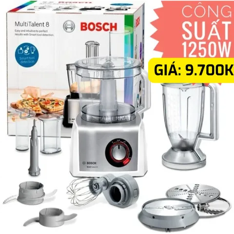 [MADE IN EU] MÁY XAY ĐA NĂNG BOSCH MC812S814 1250W ,BẢO HÀNH 12 THÁNG