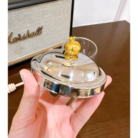 Hũ mật ong thủy tinh 2 lớp Godinger Pomegranate