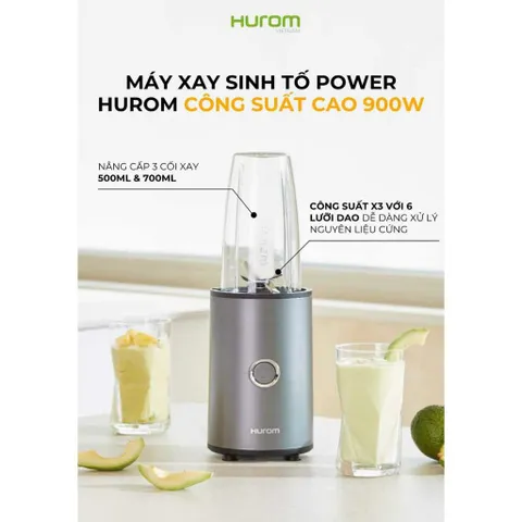 [BẢO HÀNH CHÍNH HÃNG 3 NĂM] MÁY XAY SINH TỐ MINI HUROM