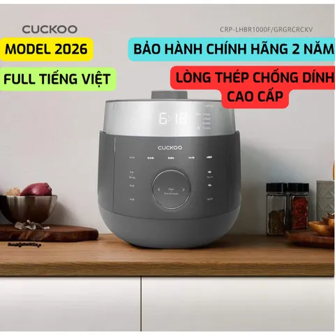 [MODEL 2026] NỒI CƠM CAO TẦN CUCKOO CRP-LHBR1000F 1.8L ,BẢO HÀNH 2 NĂM CHÍNH HÃNG