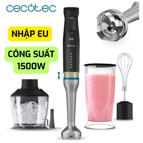 MÁY XAY CẦM TAY CECOTEC KATANA 1500W , BẢO HÀNH 12 THÁNG