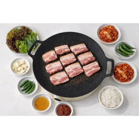 [MADE IN KOREA] CHẢO NƯỚNG LOCENO 30CM VÀ 36CM