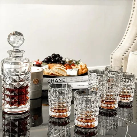 Set Bình Kèm 6 Cốc Bohemia Diamond