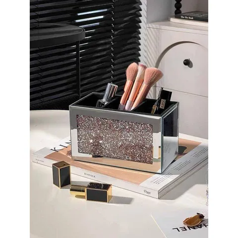 Hộp Đựng Đồ Trang Điểm Tráng Gương 3 Ngăn