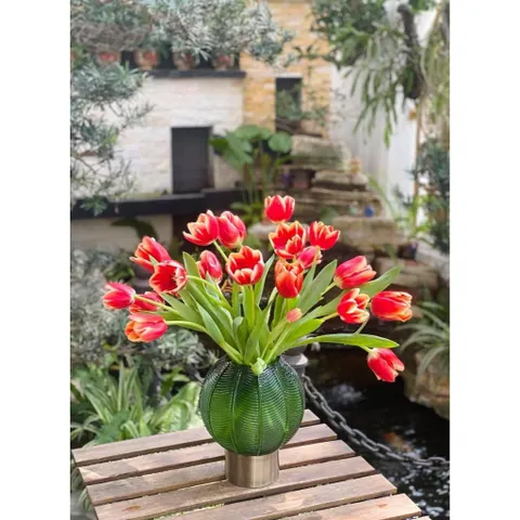 Lọ hoa pha lê Begonia