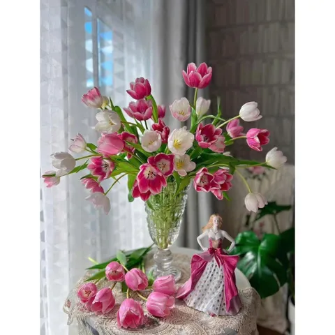LỌ HOA PHA LÊ CAMELIA 30CM