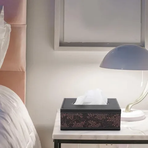 Hộp đựng khăn giấy bọc da cao cấp