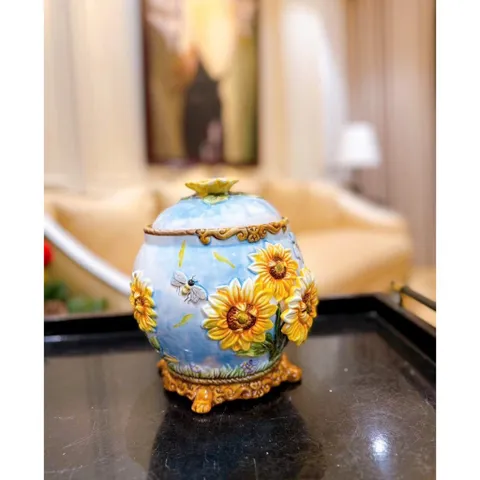 Hộp đựng khăn giấy họa tiết hoa hướng dương Function Art
