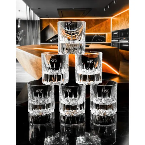 SET 6 CỐC PHA LÊ KING CRYSTAL 206ML