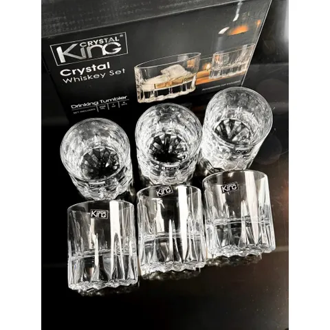 SET 6 CỐC PHA LÊ KING CRYSTAL 206ML