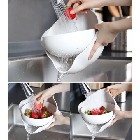 Sét rổ xoay kèm khay hứng nước Rolling Colander