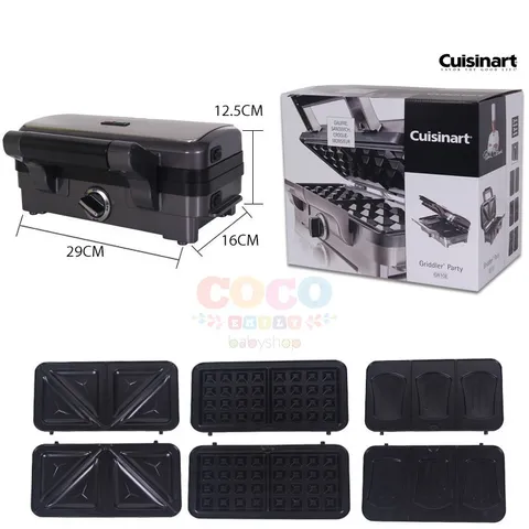 [NHẬP ĐỨC] MÁY KẸP BÁNH MỲ SILVERCREST VÀ CUISINART GR-10E 1000W