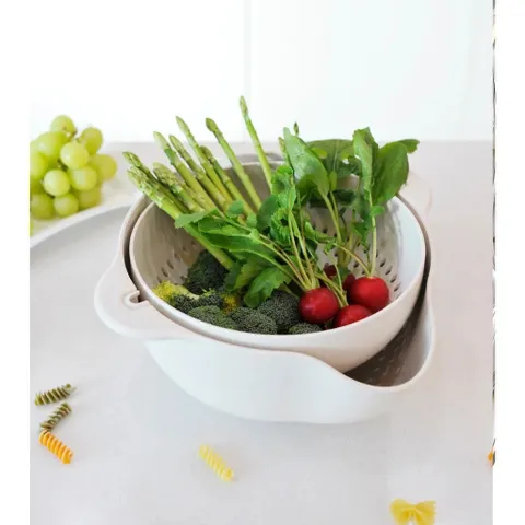 Sét rổ xoay kèm khay hứng nước Rolling Colander
