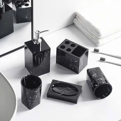 Set nhà tắm vân đá Marble 7 món - vân đá cẩm thạch