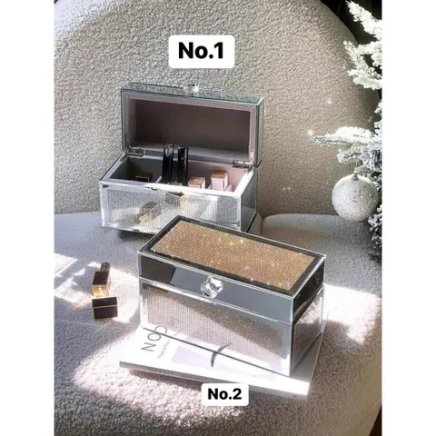 Hộp đựng đồ mỹ phẩm tráng gương 21 ngăn