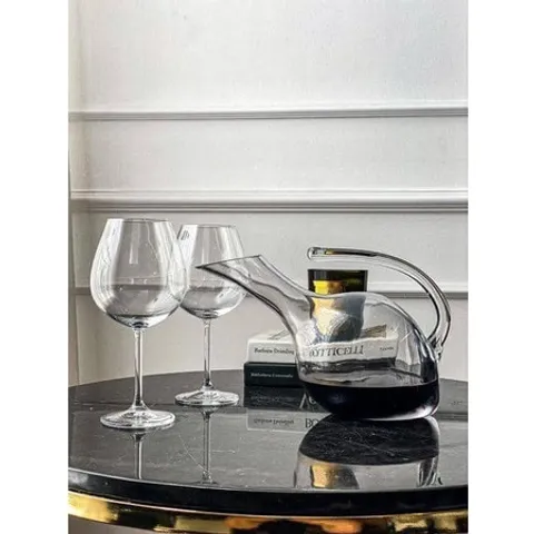 Set Bình Thở Kèm 6 Ly Pha Lê Bohemia (SX Séc)