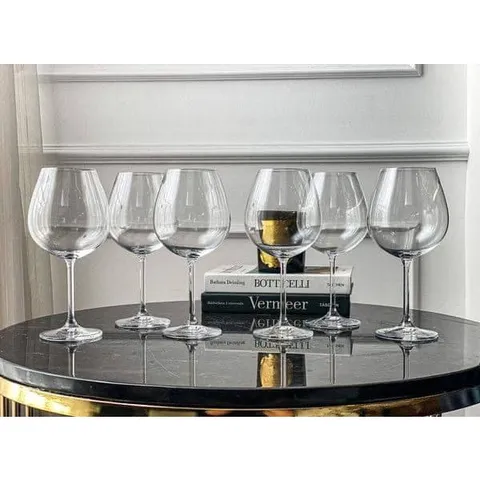 Set Bình Thở Kèm 6 Ly Pha Lê Bohemia (SX Séc)