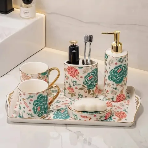 Sét 6 món nhà tắm hoa mùa xuân Malacasa