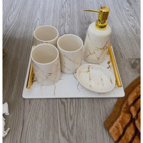 Set nhà tắm vân đá cẩm thạch