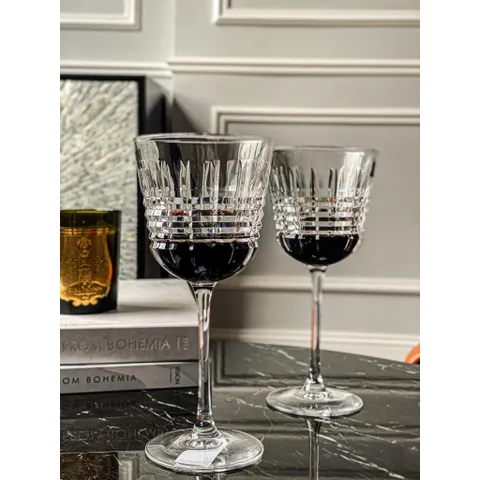 [MADE IN FRANCE] SET 6 LY VANG PHA LÊ CRISTAL D’ARQUES