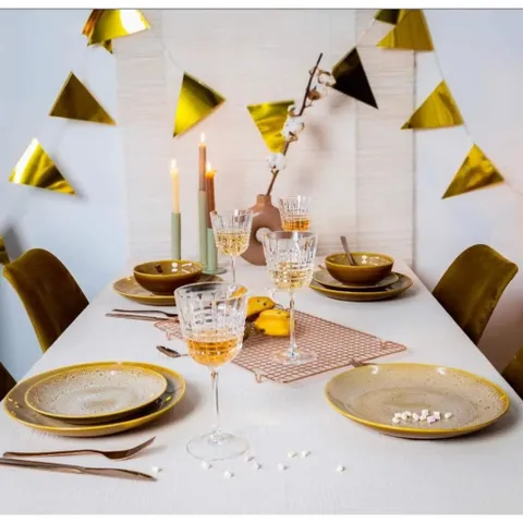 [MADE IN FRANCE] SET 6 LY VANG PHA LÊ CRISTAL D’ARQUES