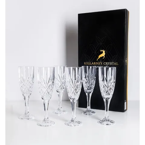 Sét ly sâm panh 6 món Killarney Crystal Trinity
