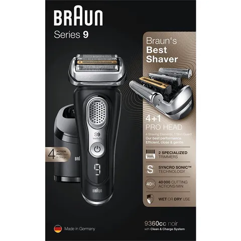 [MADE IN GERMANY] MÁY CẠO RÂU BRAUN SERIES 9 9360CC ,BẢO HÀNH 24 THÁNG