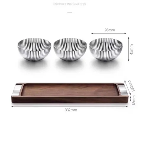 Set 3 bát kèm khay Modern Bernadotte