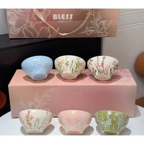 Bộ 6 bát gốm Bless