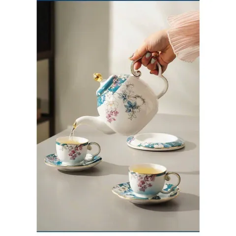 Bộ Ấm Chén Sứ Cao Cấp Tân Cổ Điển
