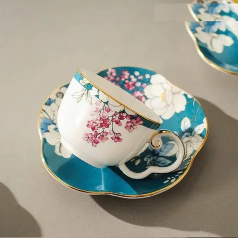 Bộ Ấm Chén Sứ Cao Cấp Tân Cổ Điển