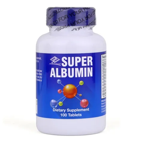 Super Albumi 500mg - Giúp tăng cường chức năng gan, cung cấp năng lượng cho người sức khỏe yếu, bồi bổ cơ thể, 100 viên sản xuất Mỹ