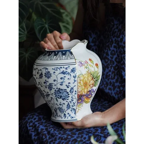 Bình hoa mùa xuân 2 mặt cao cấp