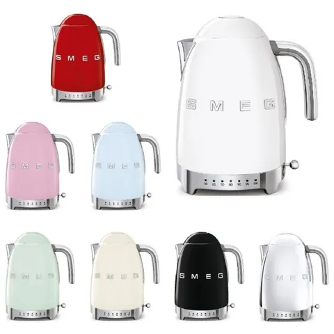Ấm siêu tốc Smeg KLF04 nhiều màu có chỉnh nhiệt(Hàng Đức)