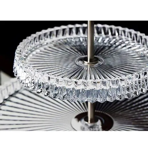 KHAY PHA LÊ 2 TẦNG CROWN JEWEL GLASS WARE